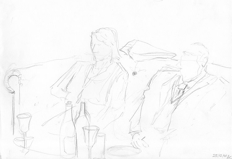 Christmas-figures-pencil-sketch-woman-man-No2-2001-web